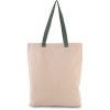 Sac shopping à soufflet avec poignées contrastées