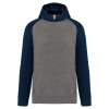 Sweat-shirt capuche bicolore enfant