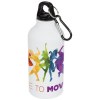 Bouteille sport mat 400ml avec mousqueton Oregon