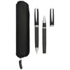 Parure de stylos bille et roller avec étui Carbon (encre noire)