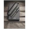 Parure de stylos bille et roller avec étui Carbon (encre noire)