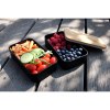 Bento 'Nagano', noir, avec couvercle en bambou