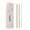 NATURAL STRAW - Paille bambou avec brosse.