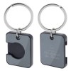 Porte-cles jeton anthracite (+Gravure laser métal YA11)