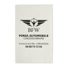 Porte-carte grise pvc mat (+Sérigraphie GO41)
