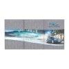 Porte-carte grise pvc marbre (+Sérigraphie GO41)