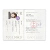 Couv. passeport pvc gomme mat (+Quadri numérique QV31)