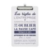 Clip board polypropylene 2 mm (+Sérigraphie GS21)