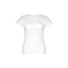THC SOFIA WH. T-shirt femme en coton ceinturé. Couleur blanche
