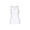 Women's sleeveless cotton T-shirt. White