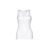 Women's sleeveless cotton T-shirt. White