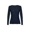 THC BUCHAREST WOMEN. T-shirt ceinturé à manches longues pour femmes en coton