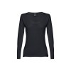THC BUCHAREST WOMEN. T-shirt ceinturé à manches longues pour femmes en coton