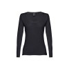 THC BUCHAREST WOMEN. T-shirt ceinturé à manches longues pour femmes en coton