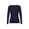 THC BUCHAREST WOMEN. T-shirt ceinturé à manches longues pour femmes en coton