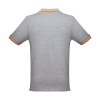 THC ROME. Polo bicolore en coton pour hommes