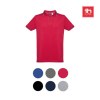 THC ROME. Polo bicolore en coton pour hommes
