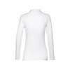 THC BERN WOMEN WH. Polo à manches longues pour femmes en coton cardé