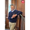 THC MILAN. Pull col V pour homme en coton et polyamide