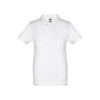 THC ADAM KIDS WH. Polo à manches courtes pour enfants (unisexe). Couleur blanche