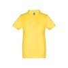 Kids short-sleeved 100% cotton piqué polo shirt unisex)