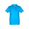 Kids short-sleeved 100% cotton piqué polo shirt unisex)