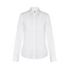 THC PARIS WOMEN WH. Chemise en popeline à manches longues pour femmes. Couleur blanche