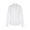 THC PARIS WOMEN WH. Chemise en popeline à manches longues pour femmes. Couleur blanche