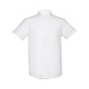 THC LONDON WH. Chemise oxford à manches courtes pour homme. Couleur blanche
