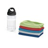 ARTX PLUS. Serviette de sport en polyamide et polyester avec gourde