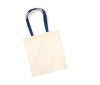 Sac shopping aux anses contrastées