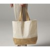 Sac shopping coton/toile de jute