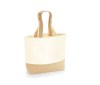 Sac shopping coton/toile de jute
