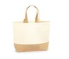 Sac shopping xl coton/toile de jute