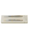 Parure Bicolore Chrome (stylo bille & stylo roller)