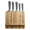 Support livre de cuisine avec 5 couteaux