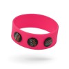 Bracelet silicone personnalisable boutons. Bouton Ø 25 mm
