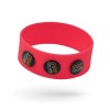 Bracelet silicone personnalisable boutons. Bouton Ø 25 mm