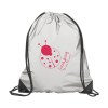 Sac à dos en nylon gris réfléchissant, fluorescent et imperméable