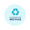 STYLO BILLE BLEUE CORPS ET CLIP PLASTIQUE EN MATIERE RECYCLEE rPET