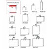 Sac luxe pelliculé vertical biodégradable 170 g 35x12x50 cm