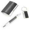 Ensemble cadeau (stylo à bille, porte-clé, porte-cartes de visite) JOE