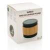 Enceinte 3W avec chargeur à induction en bambou