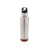 Bouteille isotherme étanche avec finition liège