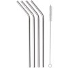 4 pailles en acier inoxydable Rudy