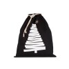 Sac coton à cordon motif sapin
