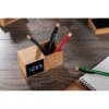 Organiseur de bureau avec horloge BAMBOO