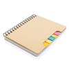 Carnet de notes A5 Kraft avec notes autocollantes