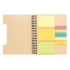 Carnet de notes A5 Kraft avec notes autocollantes