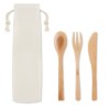 Set de couverts en bambou personnalisable